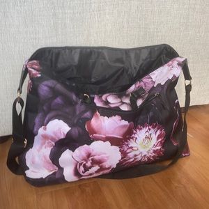 Large Weekender Plum Floral Ulta Beauty Tote